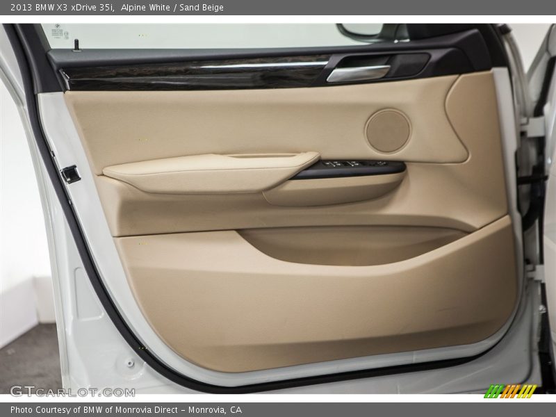 Alpine White / Sand Beige 2013 BMW X3 xDrive 35i