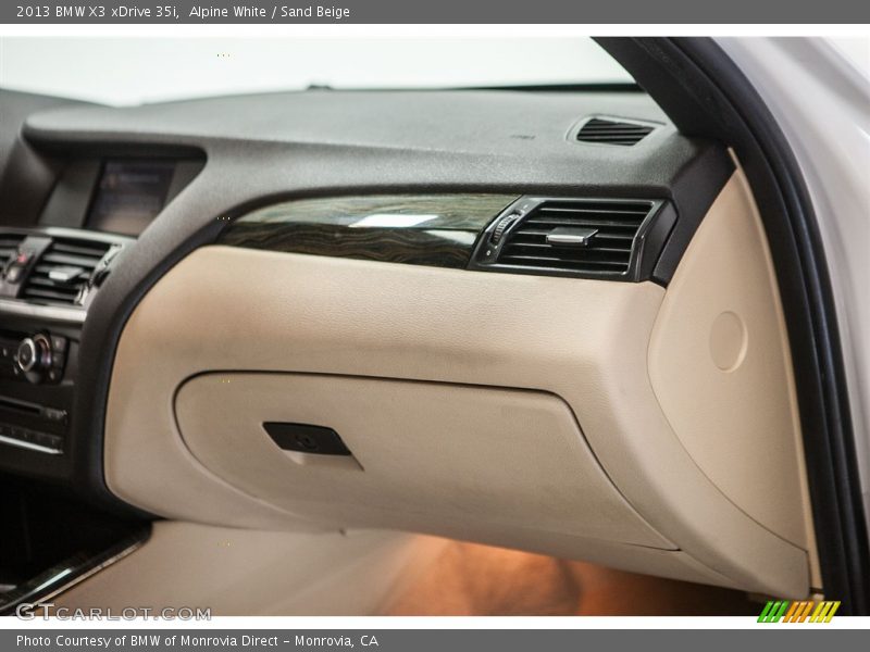 Alpine White / Sand Beige 2013 BMW X3 xDrive 35i