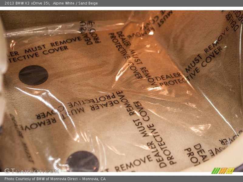 Alpine White / Sand Beige 2013 BMW X3 xDrive 35i