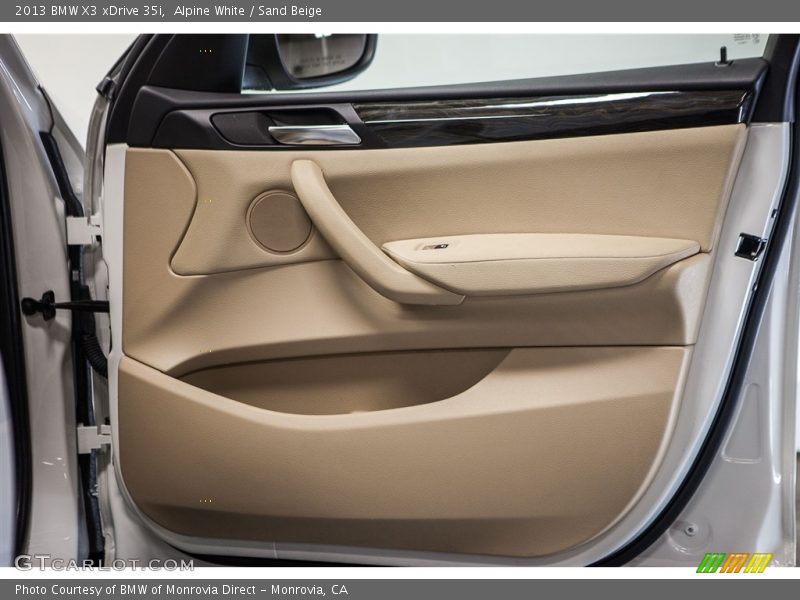 Alpine White / Sand Beige 2013 BMW X3 xDrive 35i