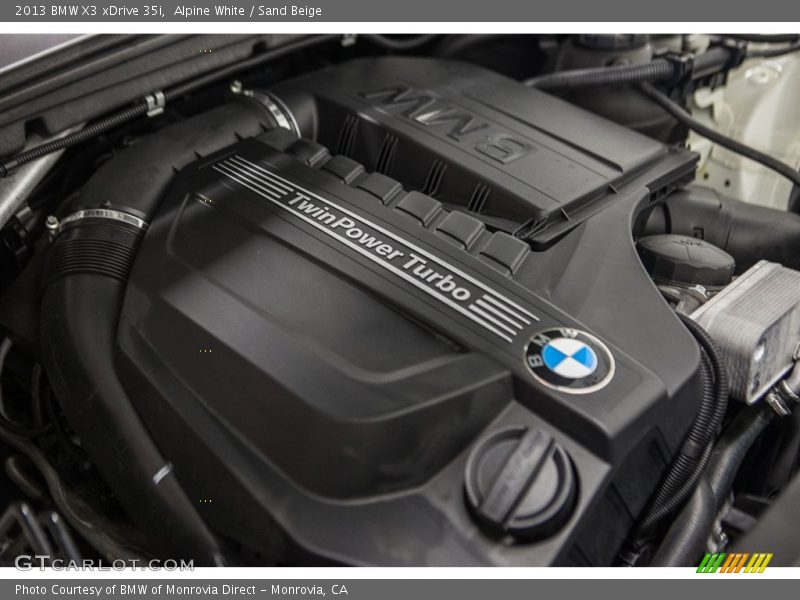Alpine White / Sand Beige 2013 BMW X3 xDrive 35i