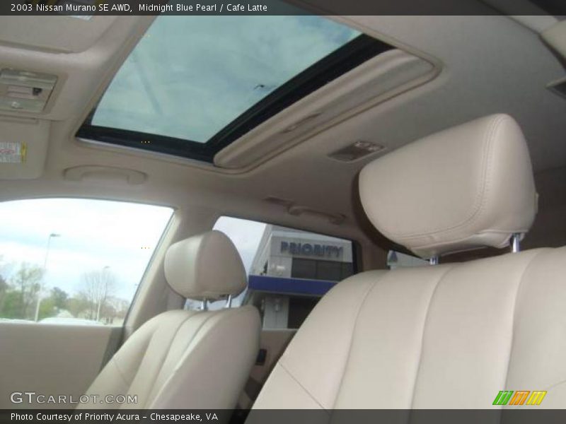 Midnight Blue Pearl / Cafe Latte 2003 Nissan Murano SE AWD