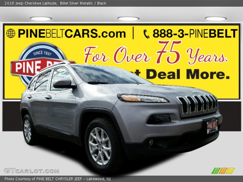 Billet Silver Metallic / Black 2016 Jeep Cherokee Latitude