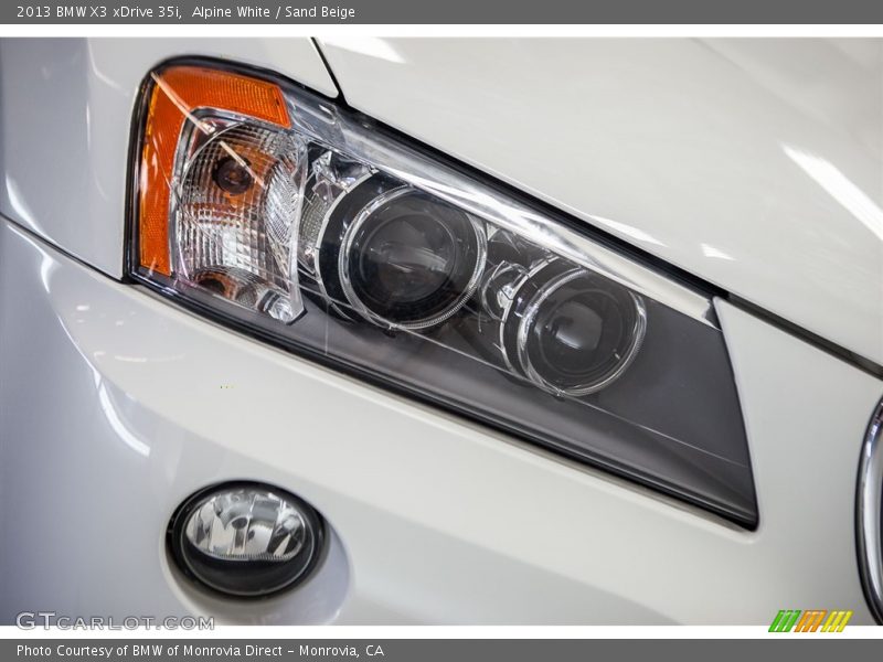 Alpine White / Sand Beige 2013 BMW X3 xDrive 35i