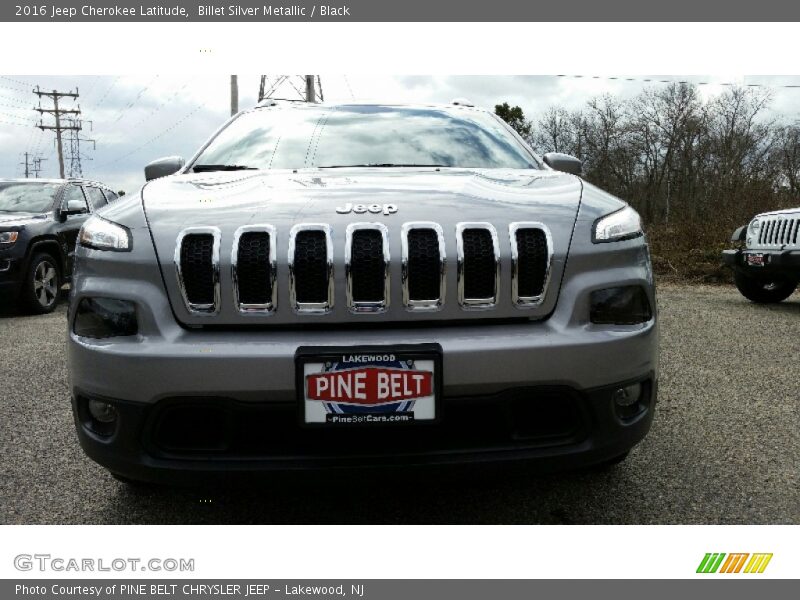 Billet Silver Metallic / Black 2016 Jeep Cherokee Latitude