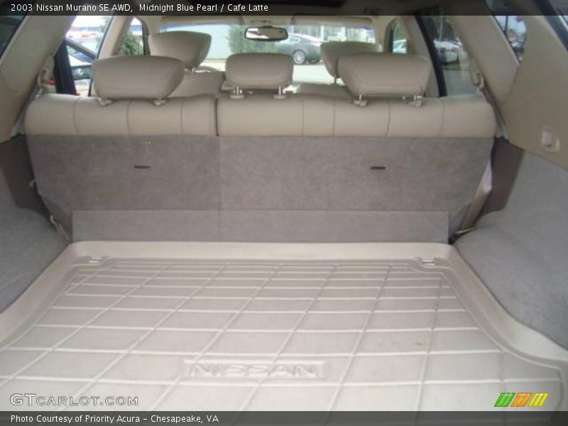 Midnight Blue Pearl / Cafe Latte 2003 Nissan Murano SE AWD