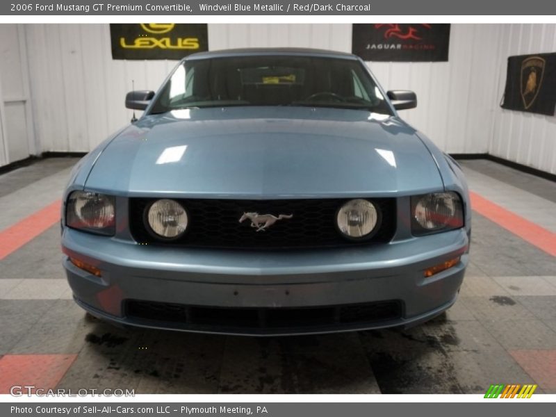 Windveil Blue Metallic / Red/Dark Charcoal 2006 Ford Mustang GT Premium Convertible
