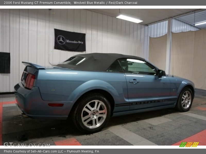 Windveil Blue Metallic / Red/Dark Charcoal 2006 Ford Mustang GT Premium Convertible