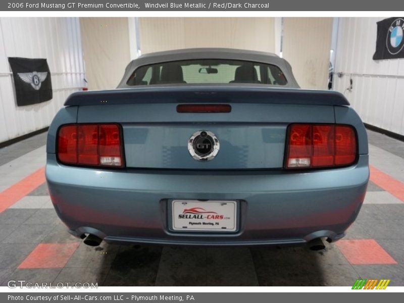Windveil Blue Metallic / Red/Dark Charcoal 2006 Ford Mustang GT Premium Convertible