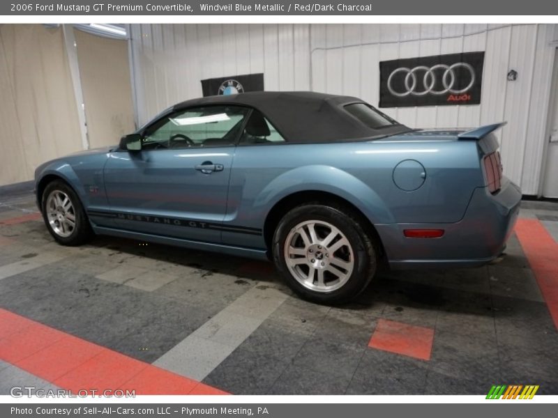 Windveil Blue Metallic / Red/Dark Charcoal 2006 Ford Mustang GT Premium Convertible