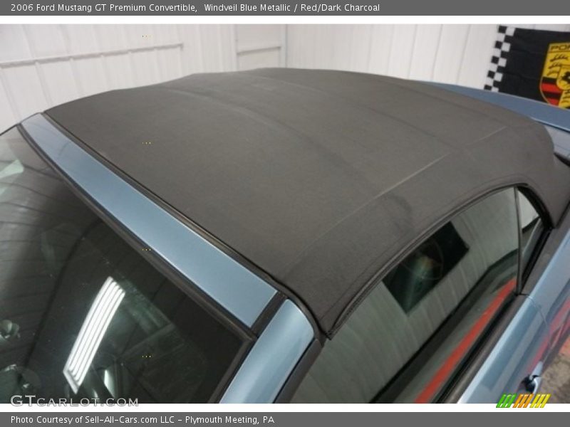 Windveil Blue Metallic / Red/Dark Charcoal 2006 Ford Mustang GT Premium Convertible