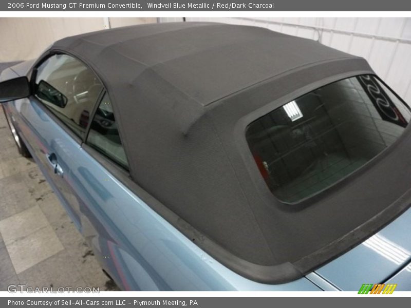 Windveil Blue Metallic / Red/Dark Charcoal 2006 Ford Mustang GT Premium Convertible