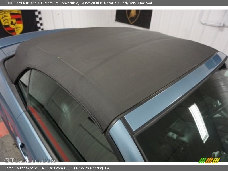 Windveil Blue Metallic / Red/Dark Charcoal 2006 Ford Mustang GT Premium Convertible
