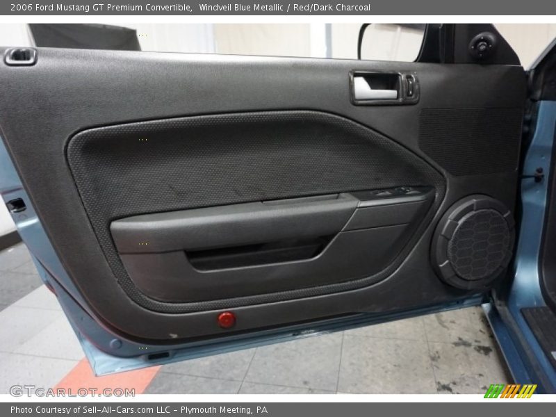 Windveil Blue Metallic / Red/Dark Charcoal 2006 Ford Mustang GT Premium Convertible