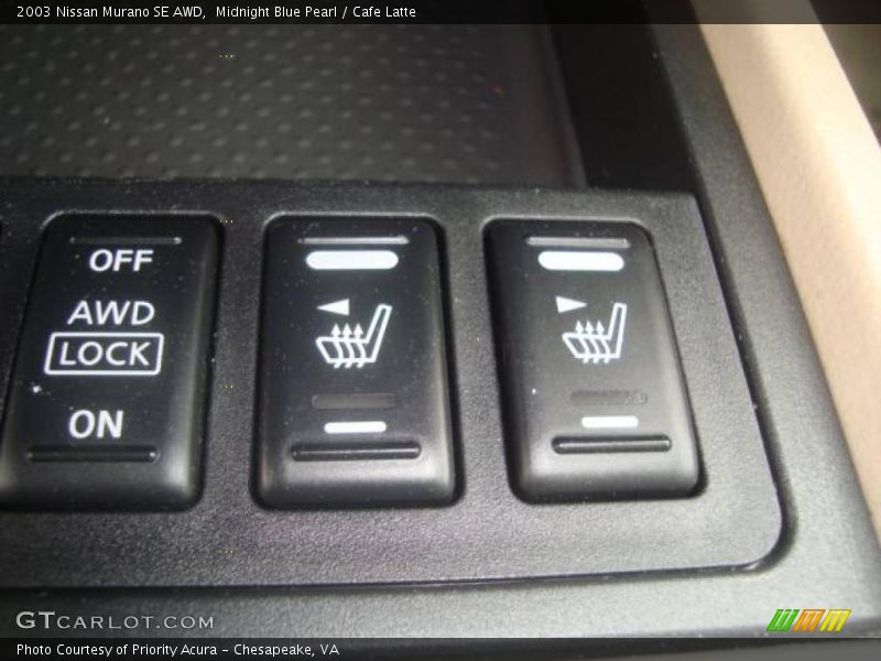Midnight Blue Pearl / Cafe Latte 2003 Nissan Murano SE AWD