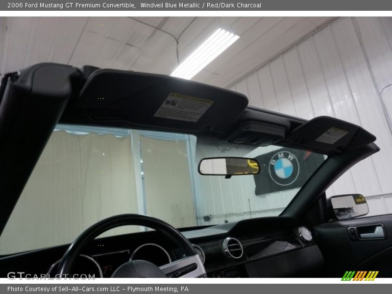 Windveil Blue Metallic / Red/Dark Charcoal 2006 Ford Mustang GT Premium Convertible