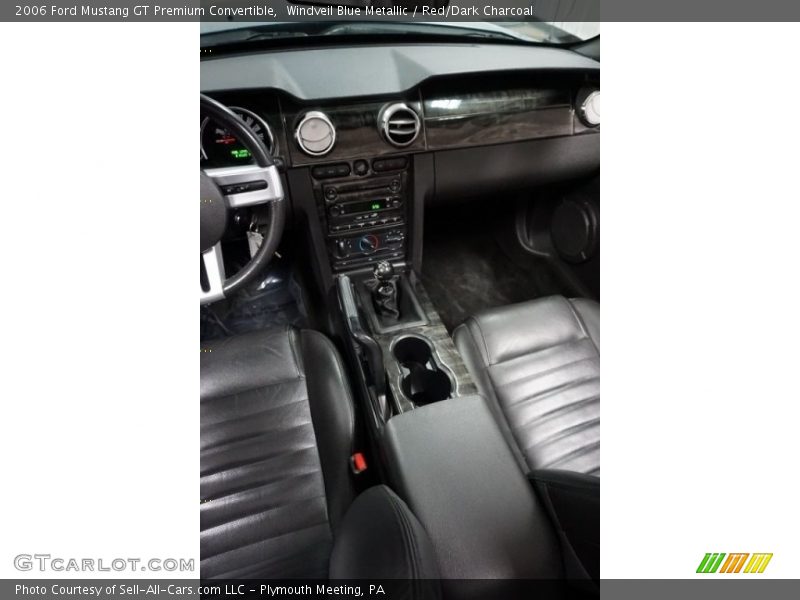 Windveil Blue Metallic / Red/Dark Charcoal 2006 Ford Mustang GT Premium Convertible