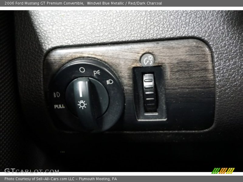 Windveil Blue Metallic / Red/Dark Charcoal 2006 Ford Mustang GT Premium Convertible