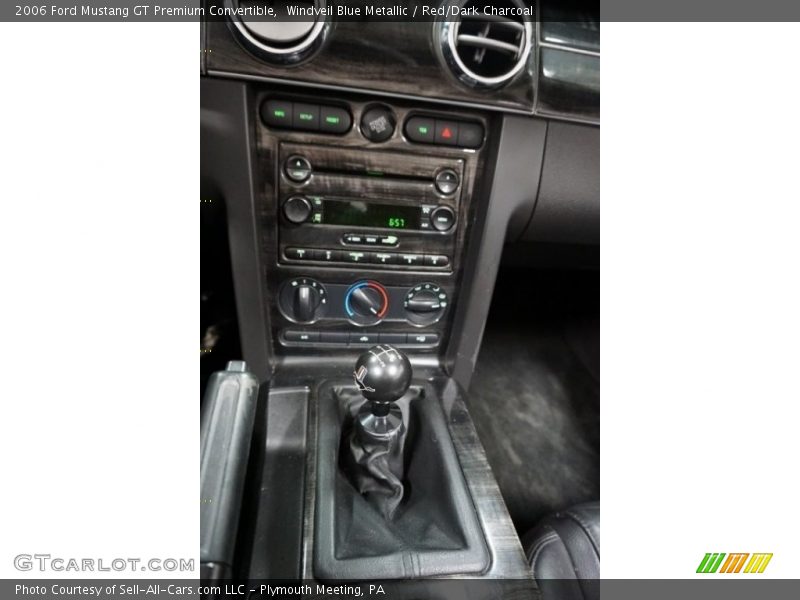 Windveil Blue Metallic / Red/Dark Charcoal 2006 Ford Mustang GT Premium Convertible