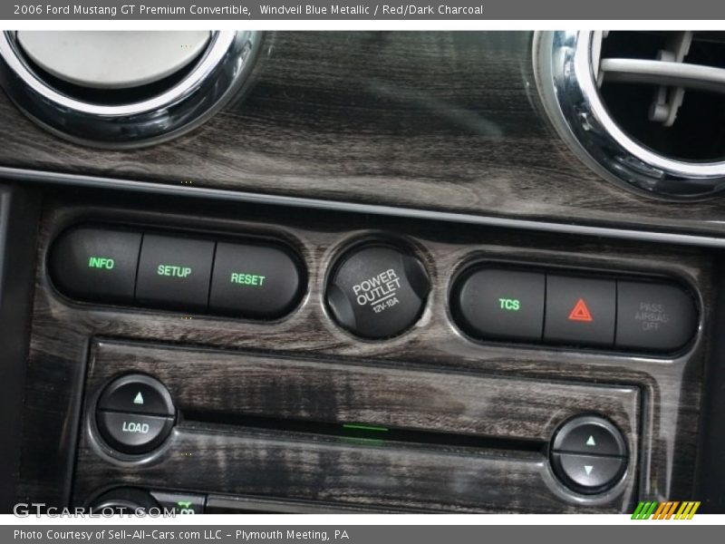 Windveil Blue Metallic / Red/Dark Charcoal 2006 Ford Mustang GT Premium Convertible