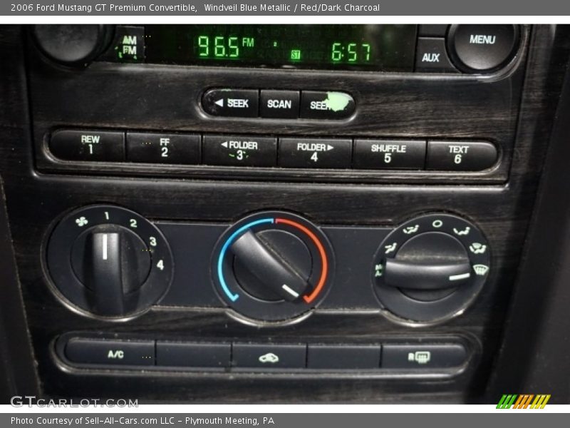 Windveil Blue Metallic / Red/Dark Charcoal 2006 Ford Mustang GT Premium Convertible