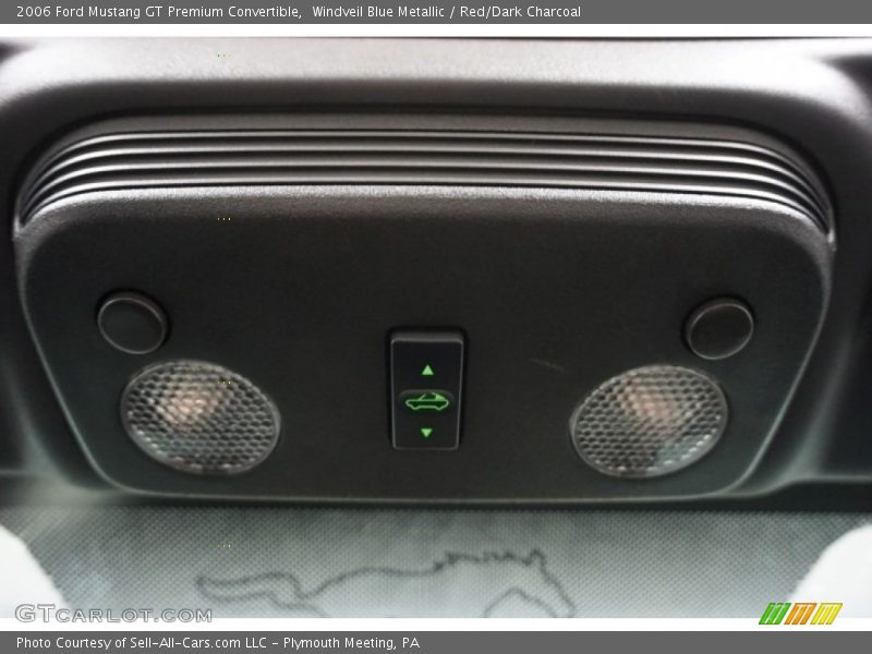 Windveil Blue Metallic / Red/Dark Charcoal 2006 Ford Mustang GT Premium Convertible