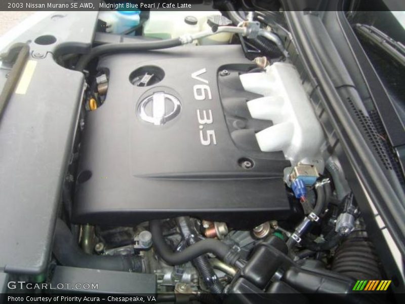 Midnight Blue Pearl / Cafe Latte 2003 Nissan Murano SE AWD