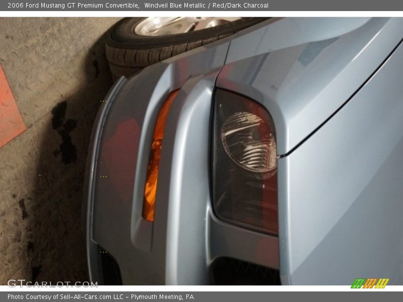 Windveil Blue Metallic / Red/Dark Charcoal 2006 Ford Mustang GT Premium Convertible