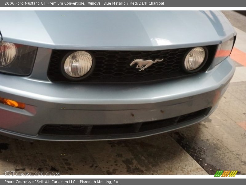 Windveil Blue Metallic / Red/Dark Charcoal 2006 Ford Mustang GT Premium Convertible