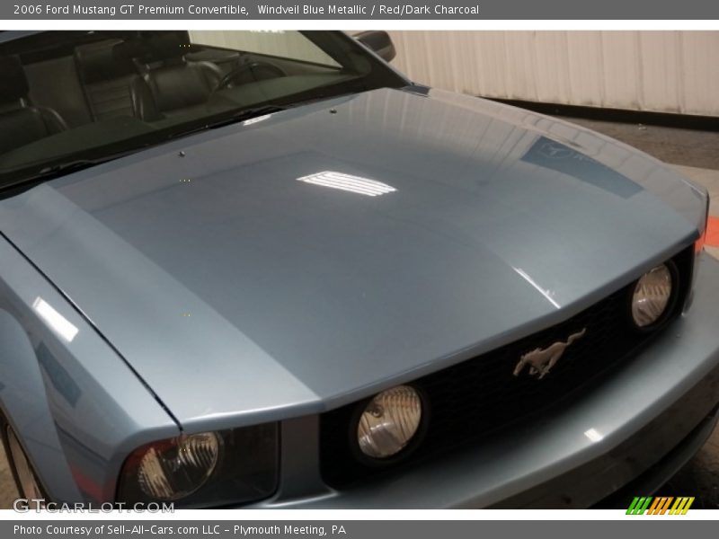Windveil Blue Metallic / Red/Dark Charcoal 2006 Ford Mustang GT Premium Convertible