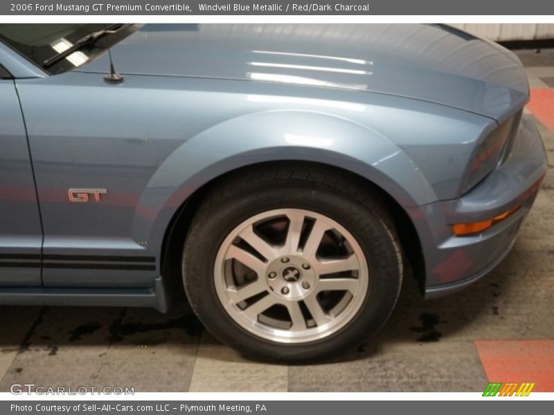 Windveil Blue Metallic / Red/Dark Charcoal 2006 Ford Mustang GT Premium Convertible