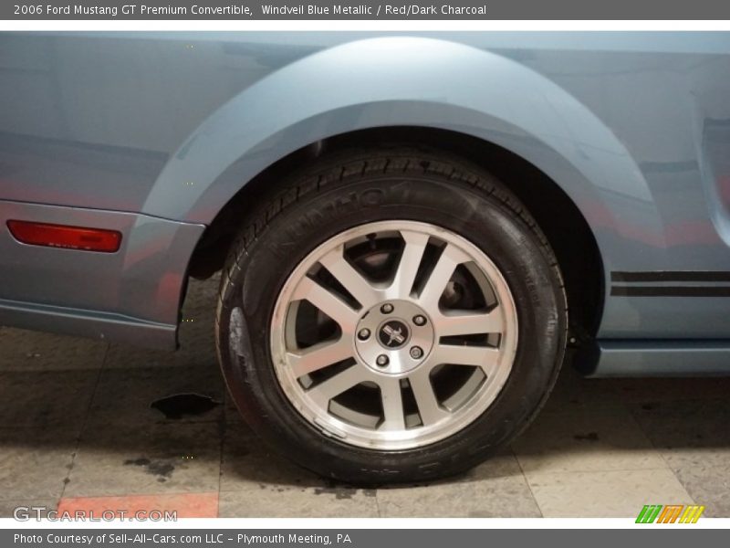 Windveil Blue Metallic / Red/Dark Charcoal 2006 Ford Mustang GT Premium Convertible