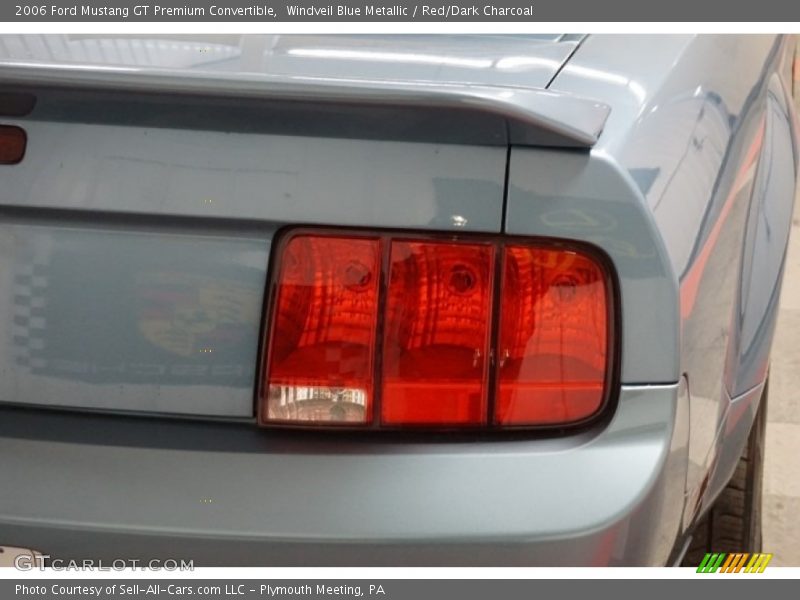 Windveil Blue Metallic / Red/Dark Charcoal 2006 Ford Mustang GT Premium Convertible