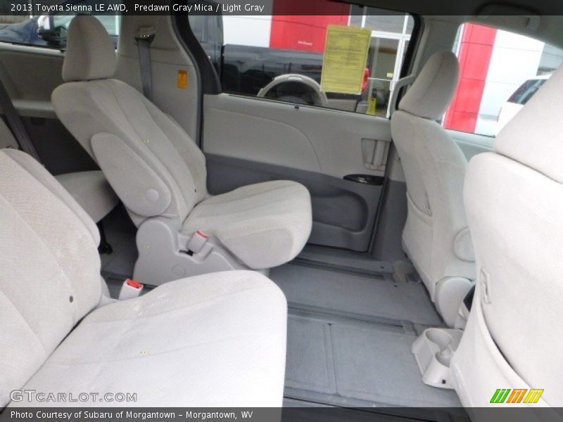 Predawn Gray Mica / Light Gray 2013 Toyota Sienna LE AWD
