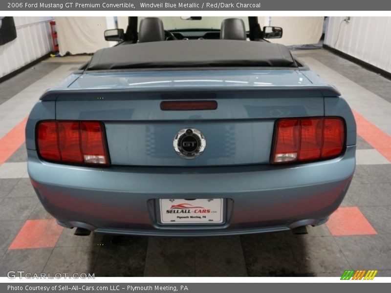Windveil Blue Metallic / Red/Dark Charcoal 2006 Ford Mustang GT Premium Convertible