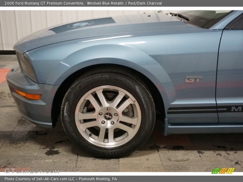 Windveil Blue Metallic / Red/Dark Charcoal 2006 Ford Mustang GT Premium Convertible