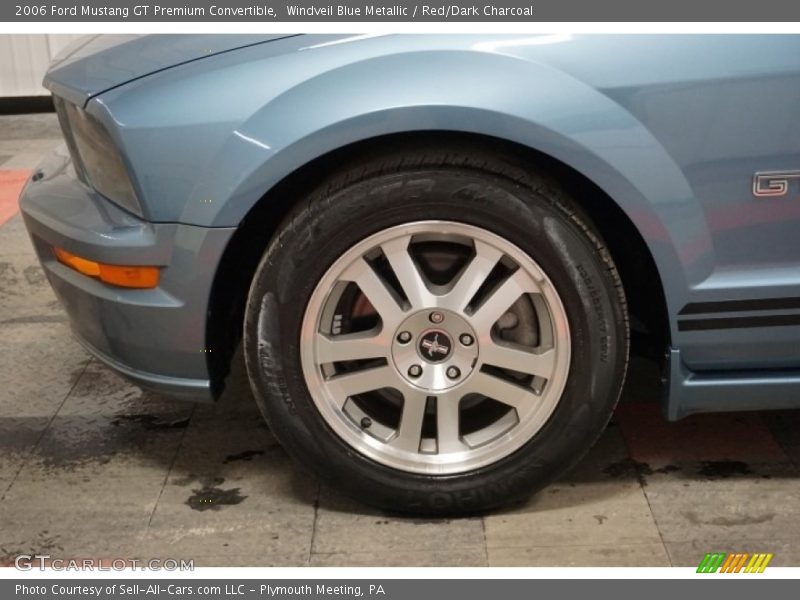 Windveil Blue Metallic / Red/Dark Charcoal 2006 Ford Mustang GT Premium Convertible