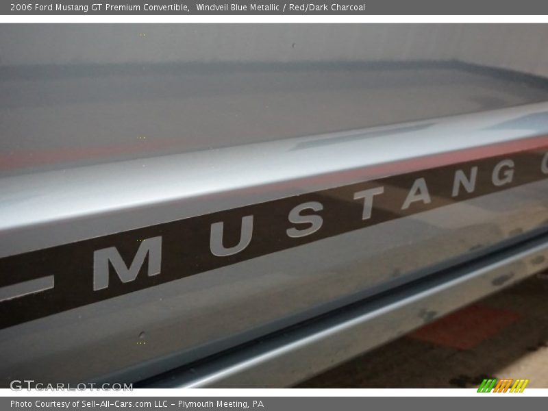 Windveil Blue Metallic / Red/Dark Charcoal 2006 Ford Mustang GT Premium Convertible
