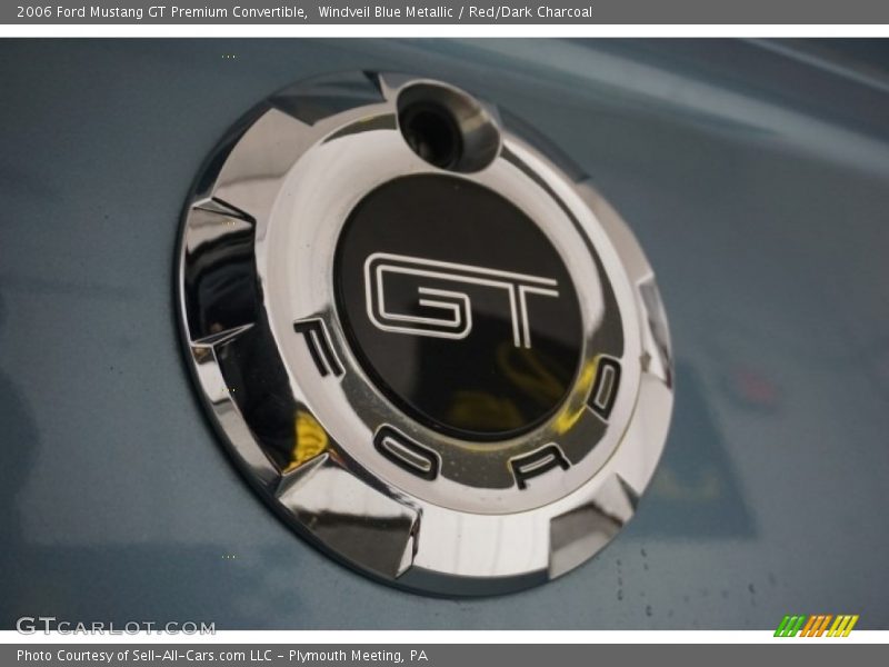 Windveil Blue Metallic / Red/Dark Charcoal 2006 Ford Mustang GT Premium Convertible