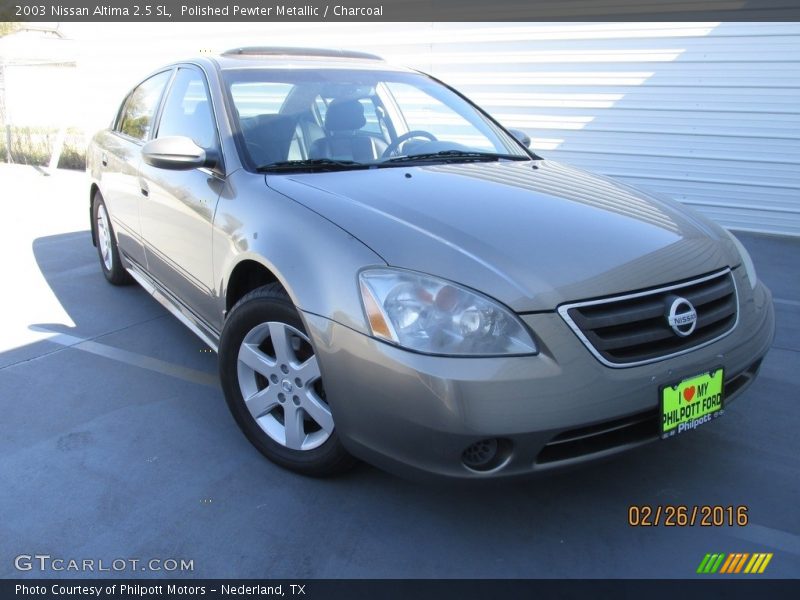 Polished Pewter Metallic / Charcoal 2003 Nissan Altima 2.5 SL