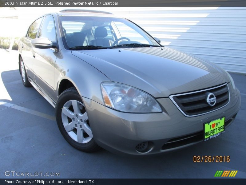 Polished Pewter Metallic / Charcoal 2003 Nissan Altima 2.5 SL