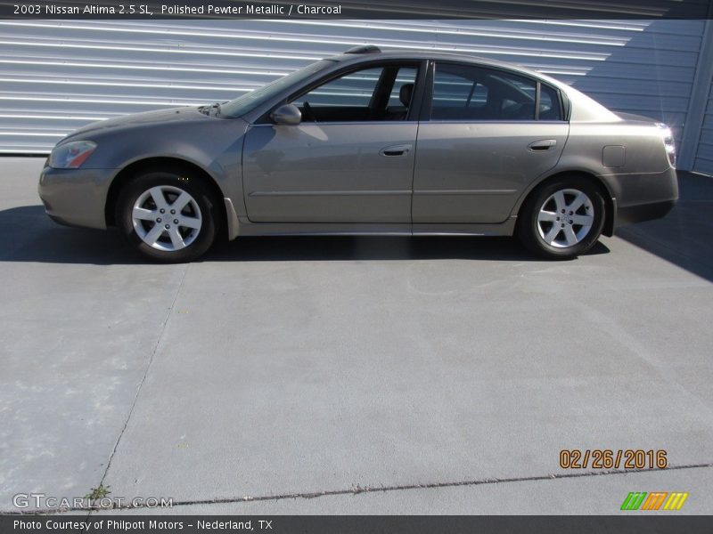 Polished Pewter Metallic / Charcoal 2003 Nissan Altima 2.5 SL