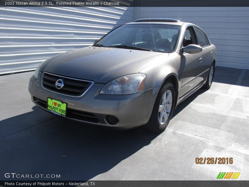 Polished Pewter Metallic / Charcoal 2003 Nissan Altima 2.5 SL