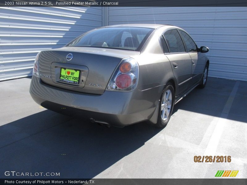 Polished Pewter Metallic / Charcoal 2003 Nissan Altima 2.5 SL