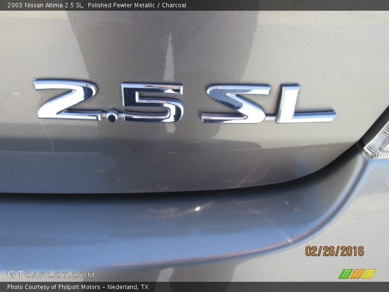 Polished Pewter Metallic / Charcoal 2003 Nissan Altima 2.5 SL