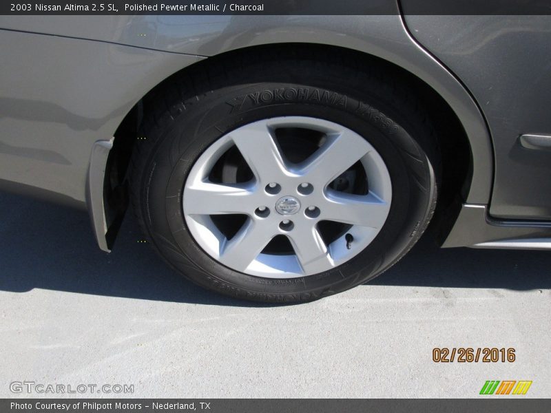 Polished Pewter Metallic / Charcoal 2003 Nissan Altima 2.5 SL