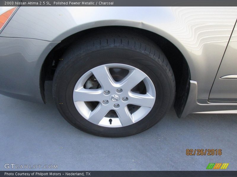 Polished Pewter Metallic / Charcoal 2003 Nissan Altima 2.5 SL