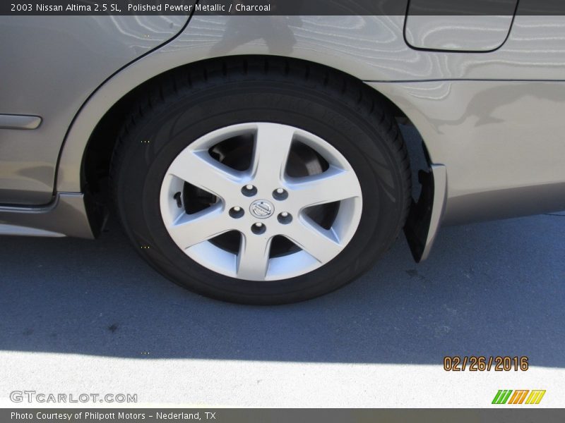 Polished Pewter Metallic / Charcoal 2003 Nissan Altima 2.5 SL