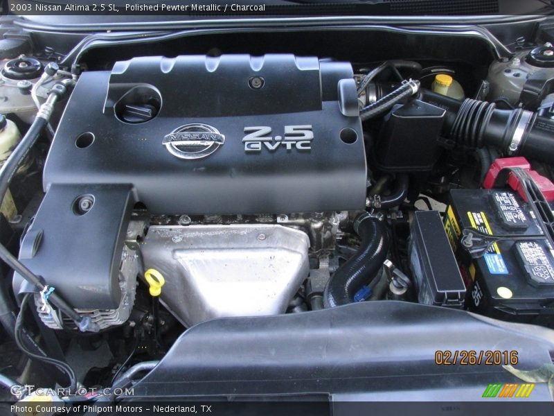 Polished Pewter Metallic / Charcoal 2003 Nissan Altima 2.5 SL