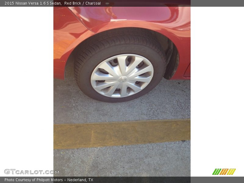 Red Brick / Charcoal 2015 Nissan Versa 1.6 S Sedan